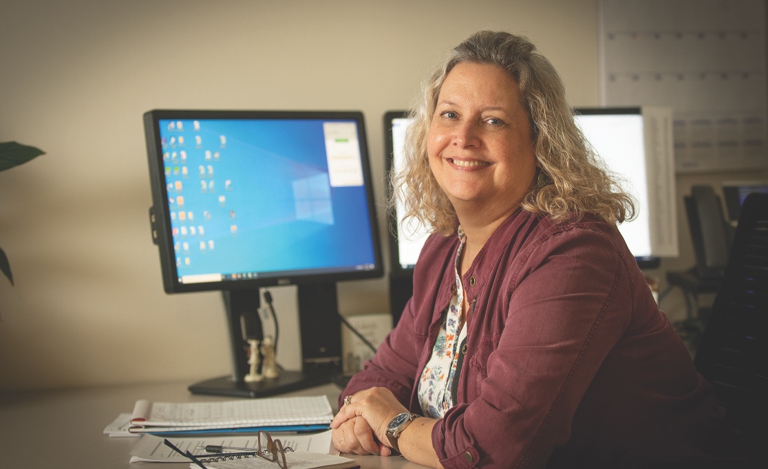 Chesapeake staff at computer