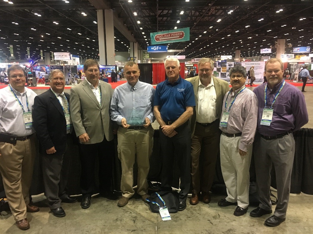 Members of the Florida Public Utilities Company team accept the POWER-GEN International “Best CHP Project” award on behalf of Chesapeake Utilities Corporation.