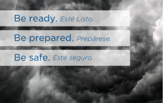 Storm warning -- be ready, prepared and safe